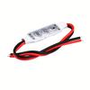 3-button Mini Monochrome Strobe Controller for LED Strip Lights, LED Light Strings, Manual Online Dimmer