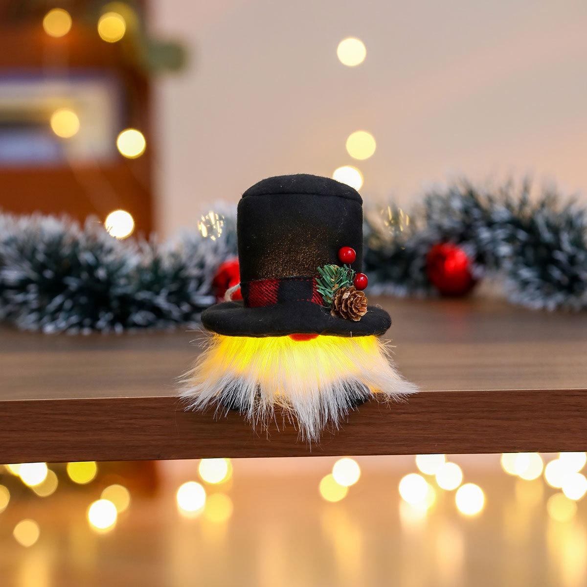 

Рождественские украшения Светящаяся безликая кукла Подвеска Подвеска со светящимся гномом Рождественский подарок Snowman