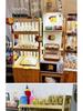 Wooden Bread & Pastry Display Rack for Stores