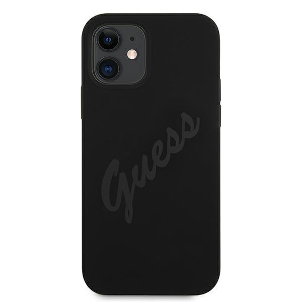 Guess Guhcp12Slsvsbk Iphone 12 Mini5,4 Czarny/Black Hardcase Script Vintage