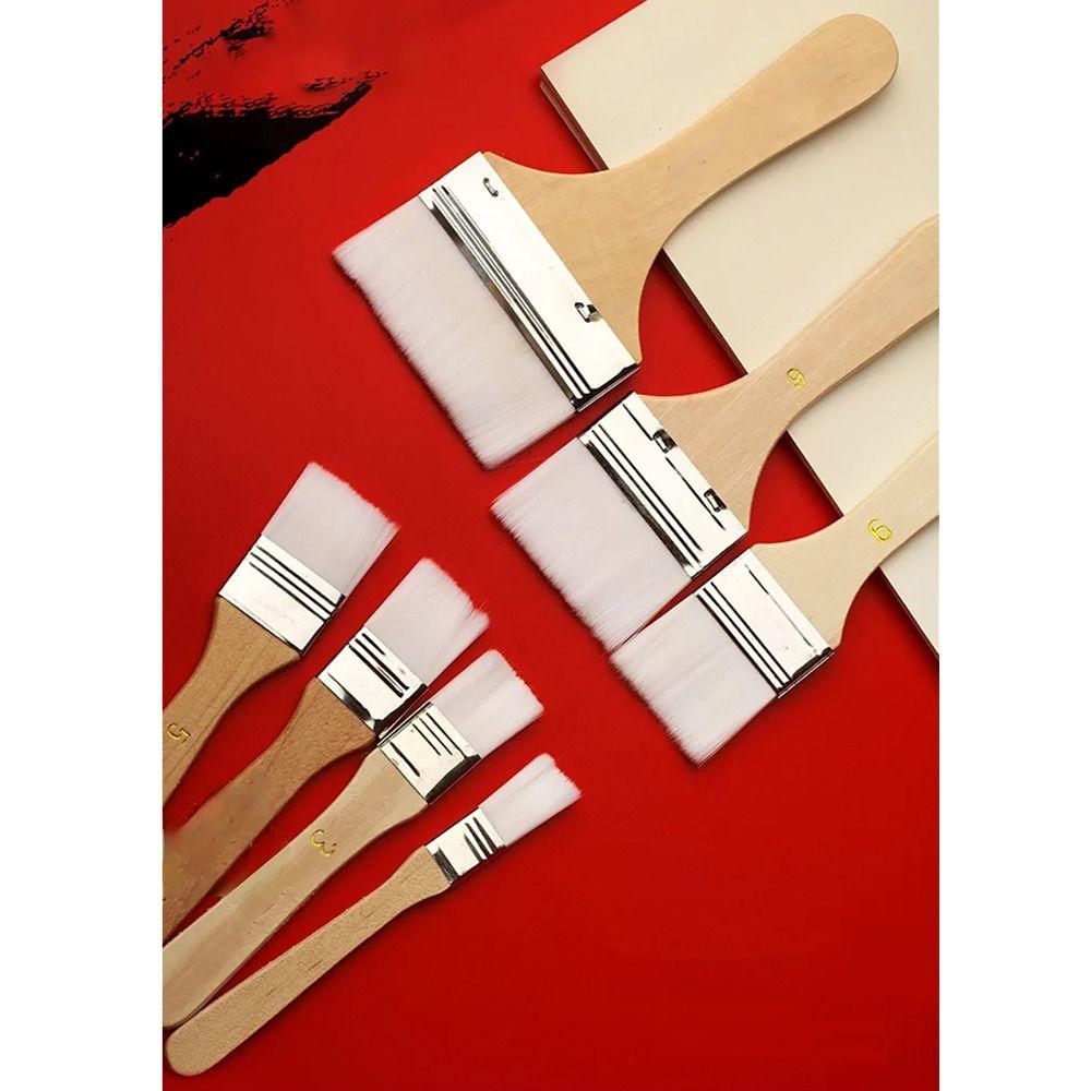 12Pcs/Set White Art Paint Brush Set Barbecue Brush  for Acrylic Oil Paint Varnishes Watercolor