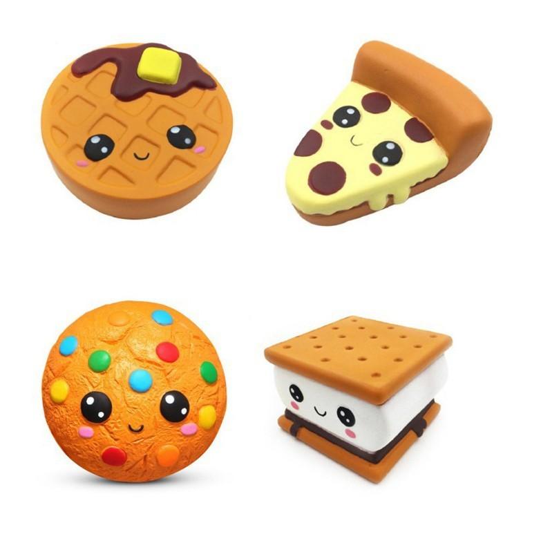 Modelo de Biscoito Waffle Squishy com Espuma de PU para Alívio do Estresse e Presentear