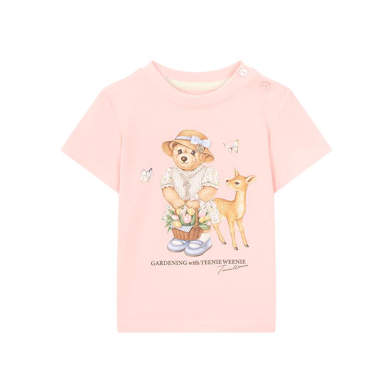 

Teenie Weenie Kids Floral Print Girls Short Sleeve T-Shirt 150