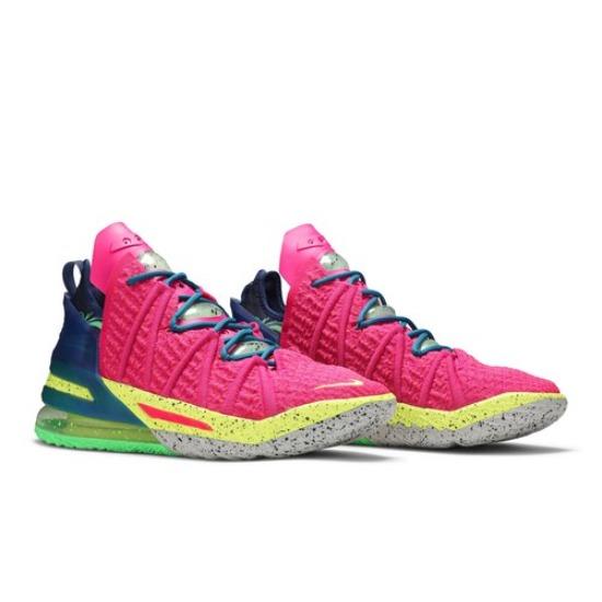 Nike LeBron 18 Los Angeles By Night DB8148-600 EU 43 розовый