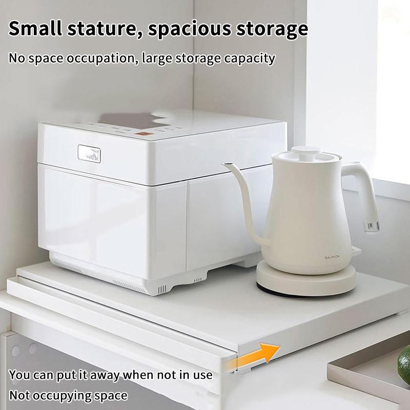 Kuchyňský pultový výsuvný organizér, Zásuvková výsuvná police, Spodní police pro mikrovlnnou troubu