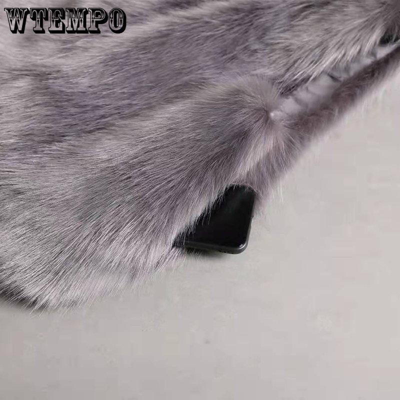 Pelzweste Frauen Kurze Oberbekleidung Herbst Winter Nachahmung Kaninchenfell Weste Weibliche Mode Warme Plüsch Weste Damen Jacke