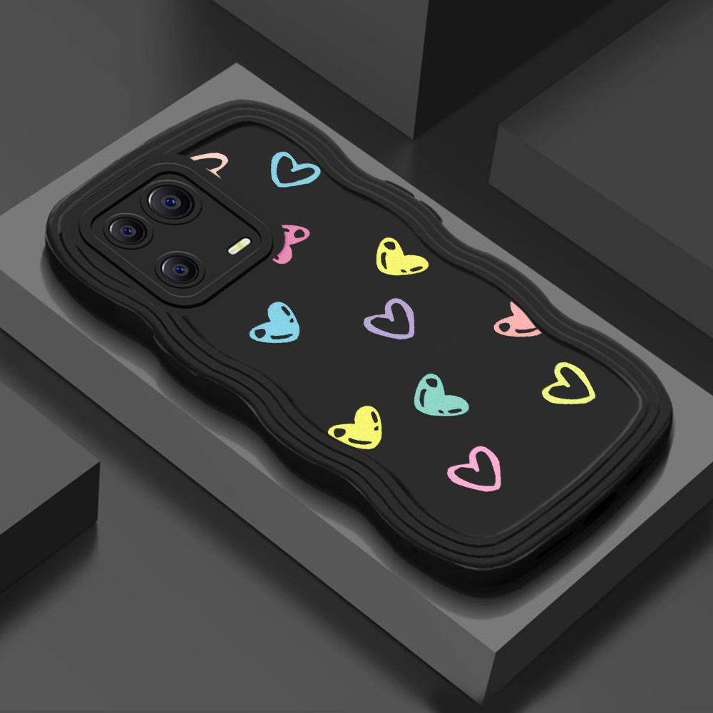 

Чехлы для мобильных телефонов iPhone 11 13 XR 15 Pro Max 12 14 Pro Max Чехол для iPhone 16 7 Plus 8 Plus XS Max Big Wave Solid Color Cartoon Anti-Drop Водонепроницаемый iPhone 16 Pro Max чёрный