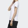 Adidas T Shirts Women's White Crew Neck Moderate Straight Fit FM9291