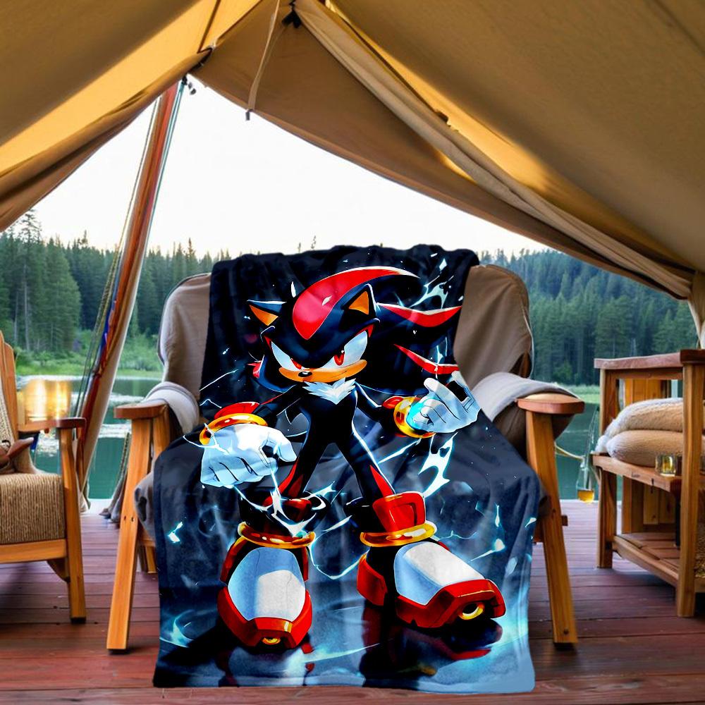 

Shadow Sonic Outdoor Flannel Throw Blanket - HD Printed Lightweight Soft Warm All-Season Blanket for Sofa, Bed, Travel, Camping 1203020 80x120cm(31x47inch)
