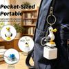 Vtipná mini racek Fidget Klíčenka Měkké Stisknutí Prstové Tlačítko Hračka na Uvolnění Stresu pro Domácí Kancelář Relaxaci