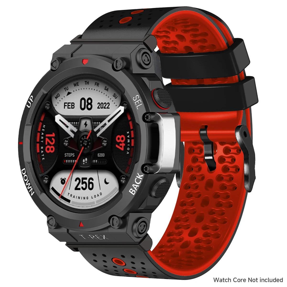 

Двоколірний силіконовий ремінець для Amazfit T-REX 3 2 М який дихаючий спортивний браслет Ремінець для годинника для Amazfit Watch T-REX Наручний ремінець 2025 Amazfit T-Rex 2