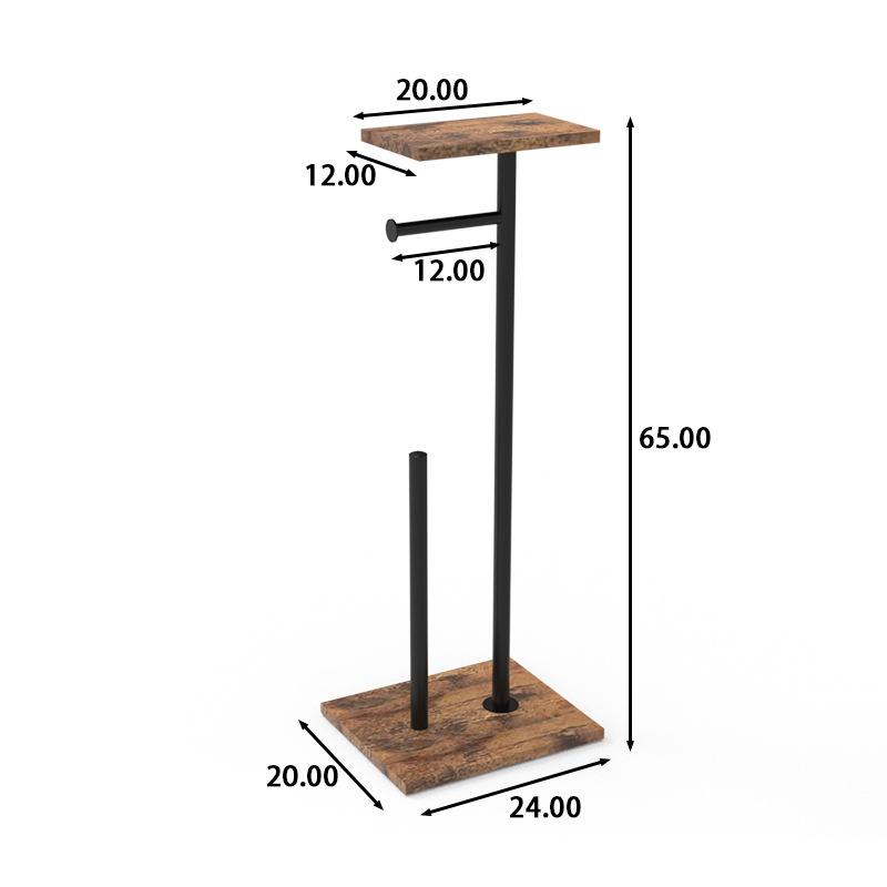 Free Standing Toilet Paper Holder with Shelf, Floor Stand Tissue Dispenser for Mega Rolls, Bathroom Storage Organizer