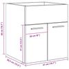 Washbasin Cabinet Concrete Grey 41 x 38.5 x 46 cm Particleboard