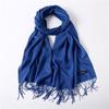 Annual Meeting Cashmere Feel Scarf: Lightweight 100g Solid Color Gift for Men & Women - Autumn/Winter Warm Shawl