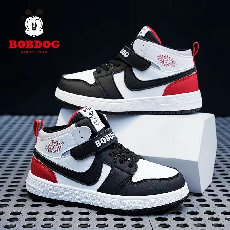 Babu Bean Classmate Boys Sneakers Spring and Autumn New Leather Surface Waterproof Single Shoes Children's Shoes Medium and Older Children 2025