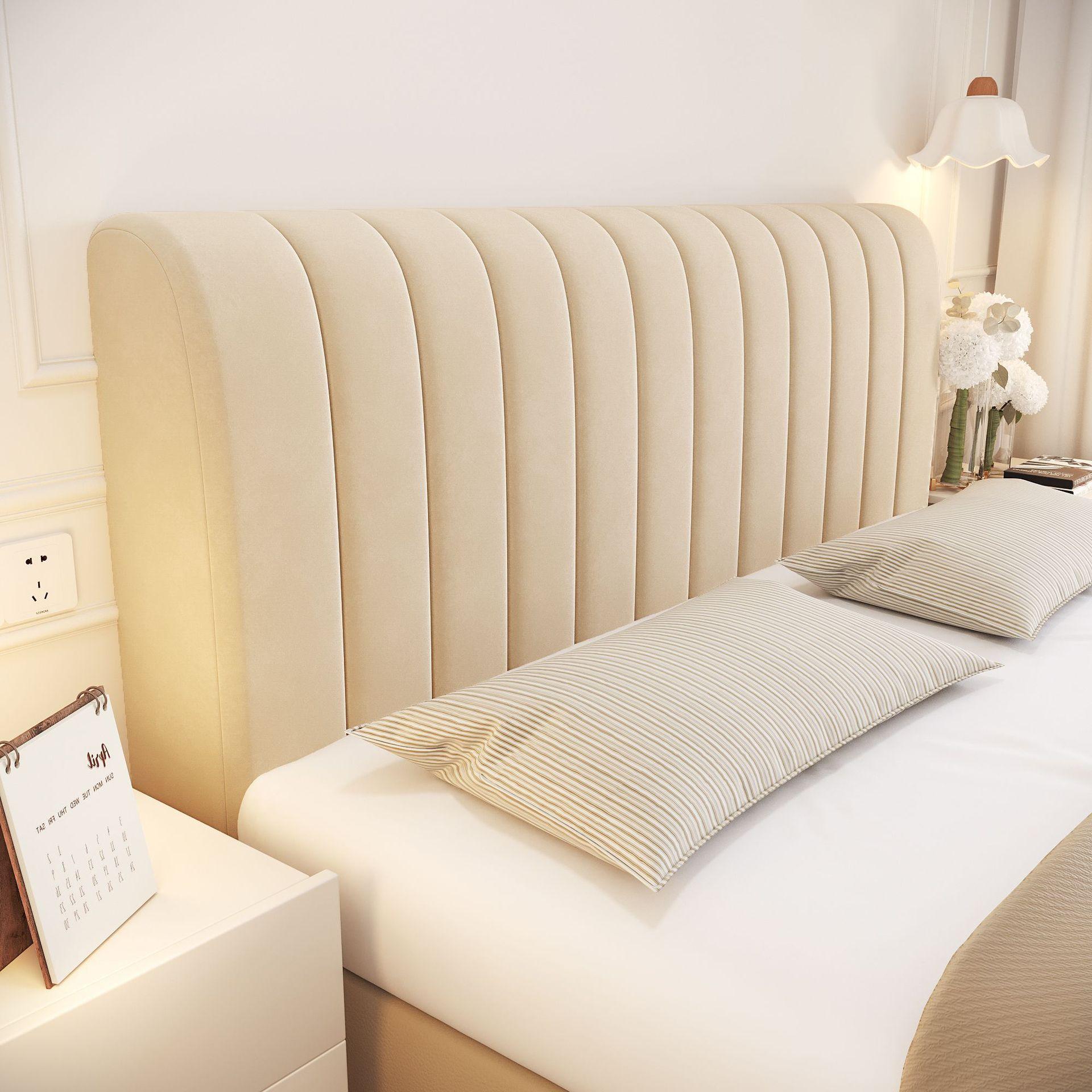 

Чехол для изголовья кровати Full Queen Cal King, защитный чехол для изголовья кровати, эластичный, однотонный, пылезащитный чехол, можно стирать, для полноразмерной кровати, декор для спальни L150cmx70CM