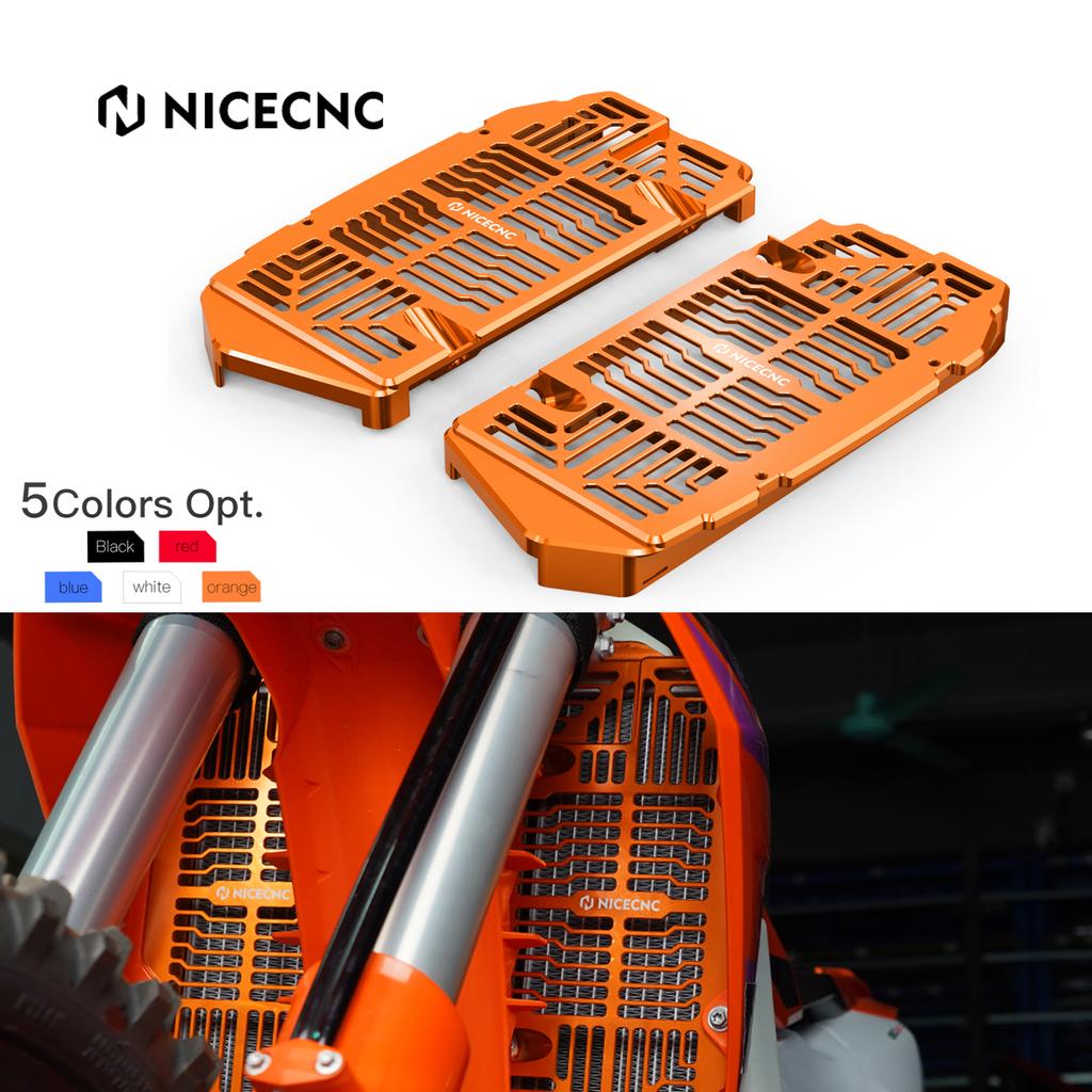 NICECNC For KTM EXC 300 EXC 250 EXCF 350 EXC 450 XCW 300 XCFW 450 500 2024-2025 Radiator Guards SX 125 SXF 250 SXF 450 2023-2025