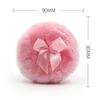 1Pc Ultra Soft Large Fluffy Powder Puff Pink Bow Washable Reusable Velour Face Body Powder Puff Loose Powder Puffs Make Up Tools