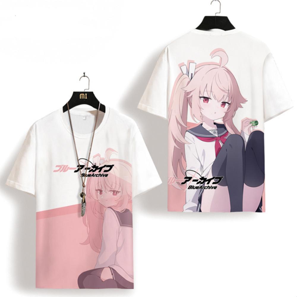 

Нова популярна рольова гра Blue Archive Unisex T-Shirt 3D Print Чоловіки Жінки Аніме Мультфільми TopFashion Harajuku Футболка з коротким рукавом S