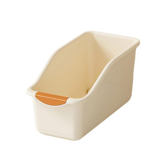 Kitchen Counter Organizer Condiment Bottles Storage Box Spice Jars Holder Storage Bin with Handle for Canned Food Snacks Pantry Cabinet Shelves