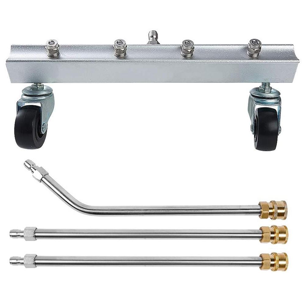 Chassis Undercarriage Pressure Washer Attachment for Road and Vehicle Bottom Cleaning Stainless Steel Design Only