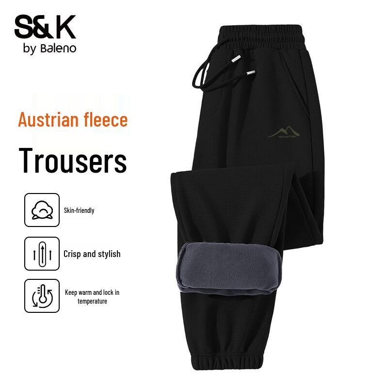 

Мужские джоггеры Baleno S&K с флисовой подкладкой, клетчатой текстурой XL