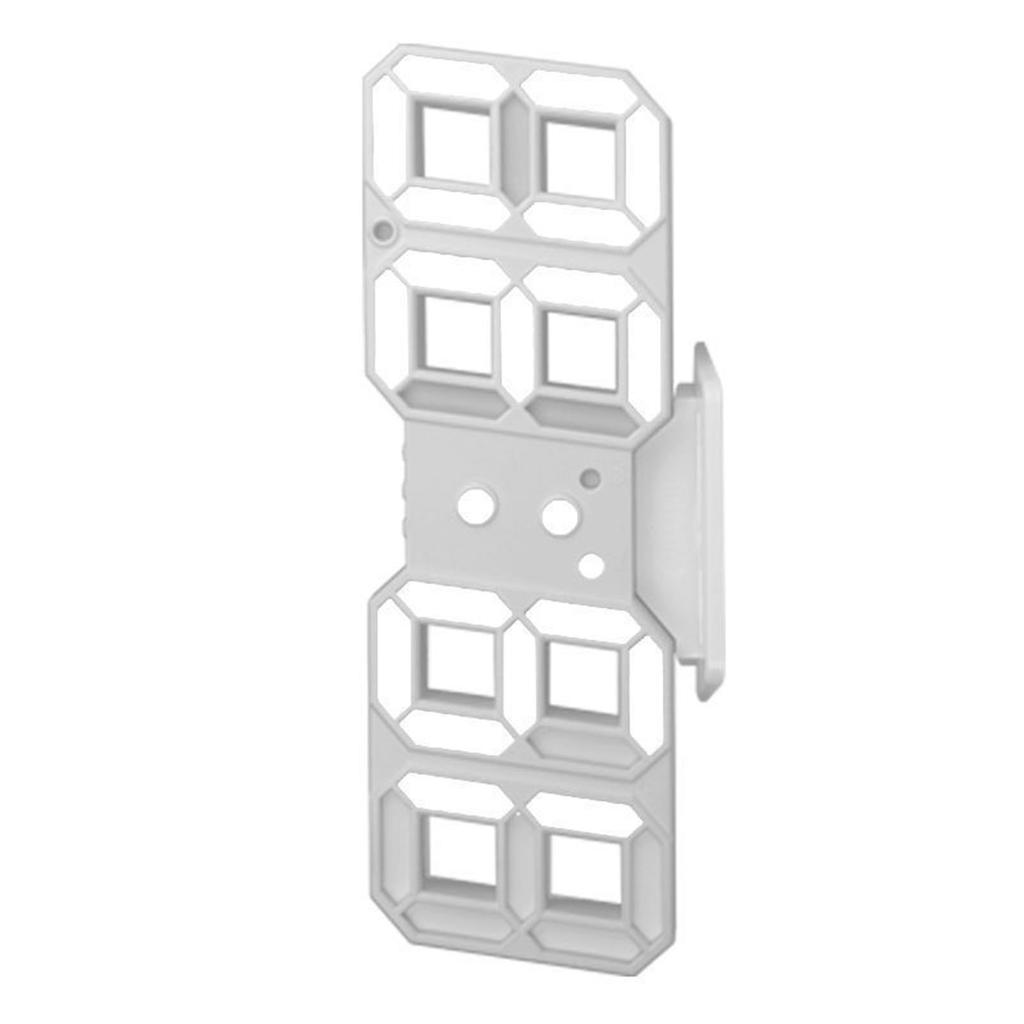 3D-Uhr, USB, digital, elektronischer Alarm, LED, mit Temperatur, für die Haushaltsdekoration, weißer Rahmen