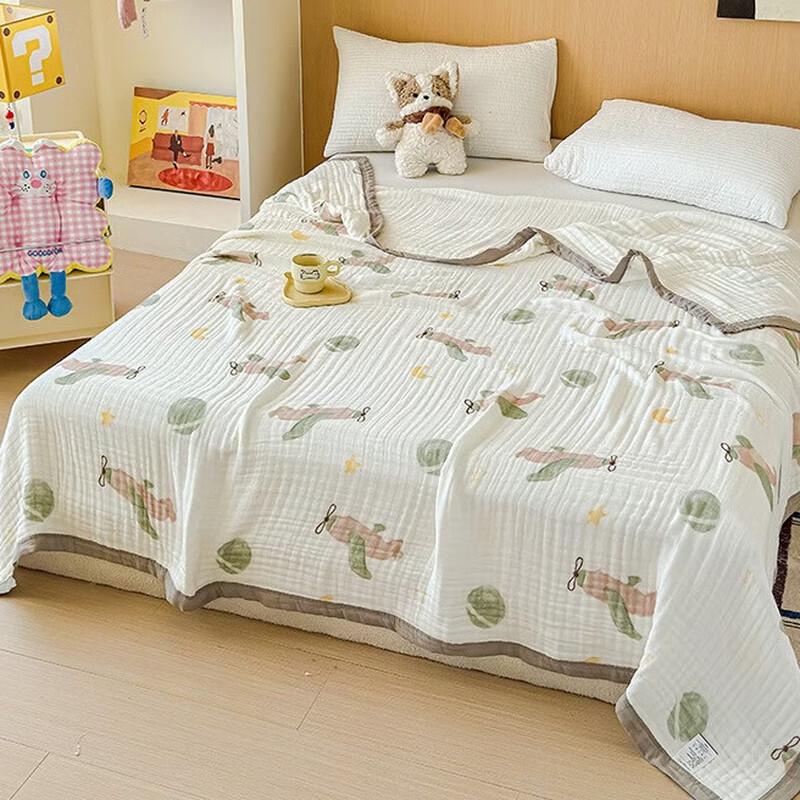 Origin Weave Pure Cotton 6-Layer Gauze Seersucker Summer Blanket