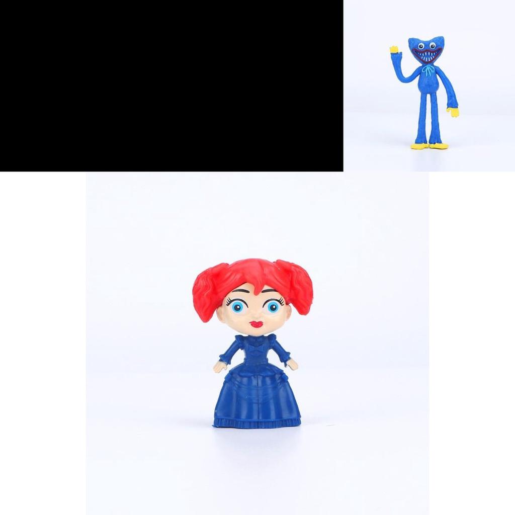 Niet-giftige Poppy Playtime Figuren Huggy Wuggy Model Display Speelgoed Topper Kinder Cadeau 6/8 stuks Set