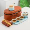 Shangqi Portable Gradient Ceramic Travel Tea Set