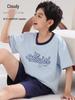 2026 Boys' Lycra Cotton Summer Pajama Set – Air Conditioning Suit for Children