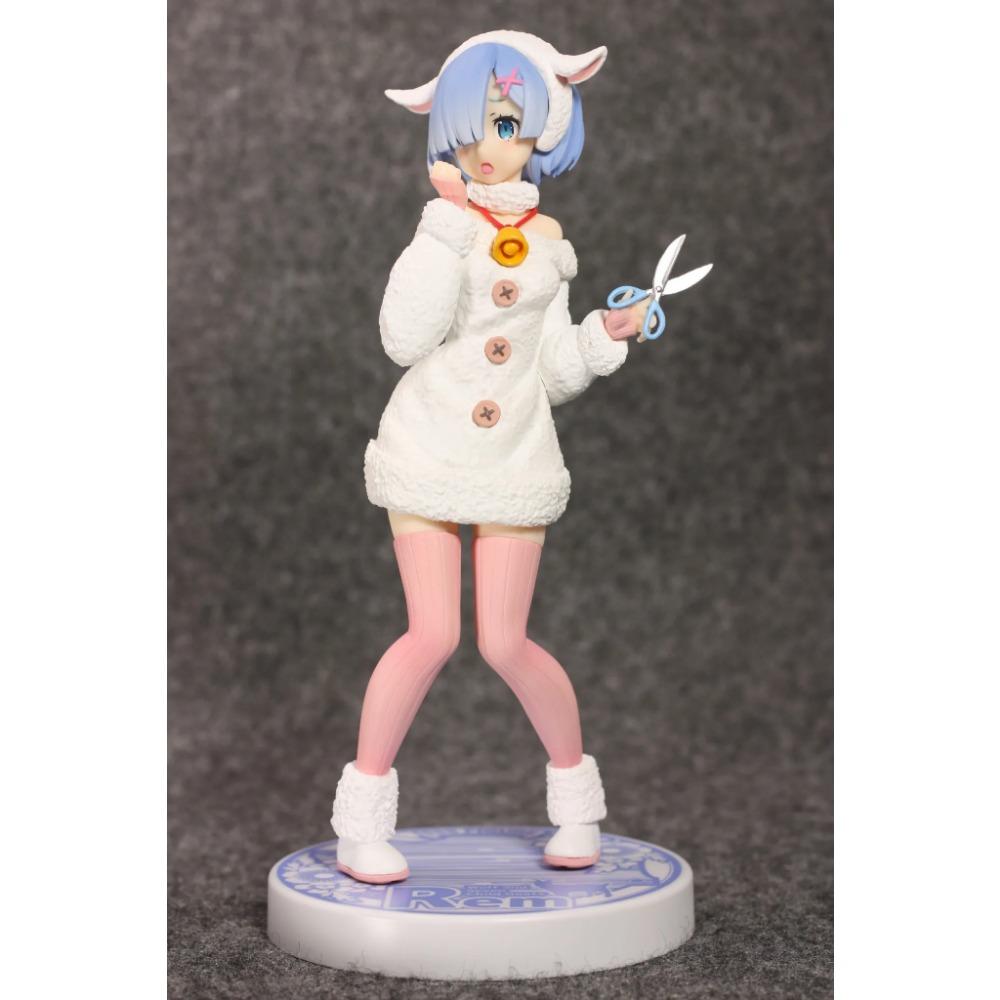 20CM Anime Re:Zero kara Hajimeru Isekai Seikatsu Rem Figure Wolf and Seven Lambs Model Toy Doll Gift Action Figure PVC