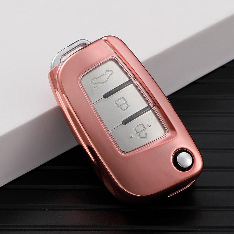 Geely Vision Autoschlüsselhülle für Schaltgetriebe - Passend für X3, King Kong, Panda, X1 Modelle, Klappbare Schale