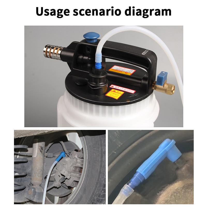 Auto Brake Oling Connector Tools Motorcycle Car Brake Fluid Clutch Oil Exchange Pump Connector Hose Empty Drained Oil Bleeder