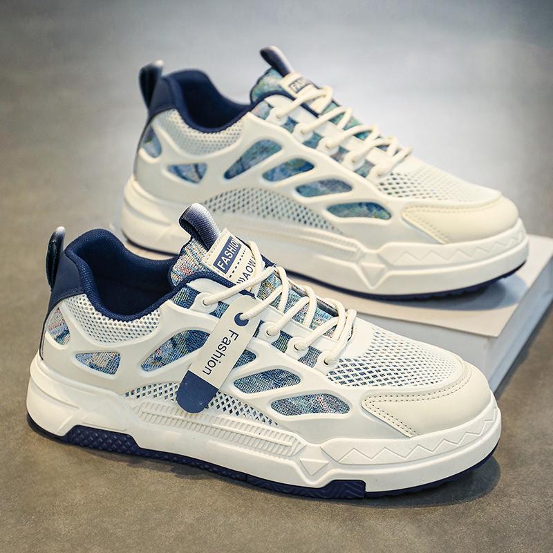 Spring mesh casual board shoes men's shoes