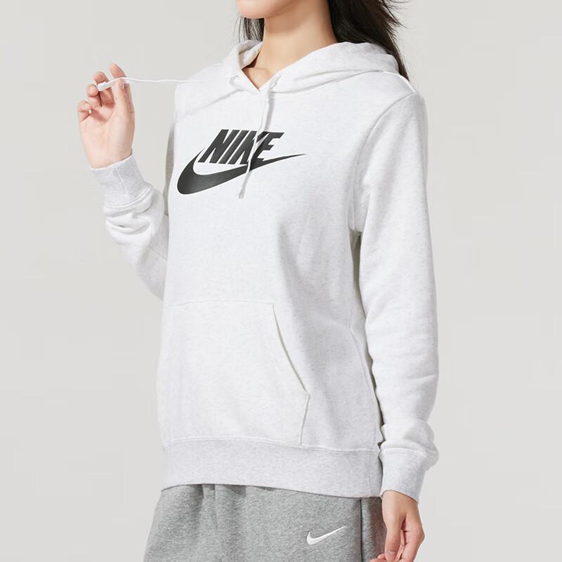 Nike Sweatshirts Women's White Hooded Moderate Other DQ5776-051