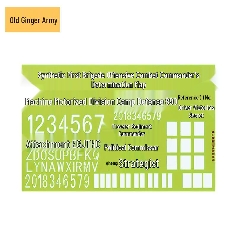 Military Topography Grid Ruler