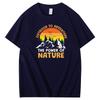Summer T Shirt For Men Outdoor To Adventure The Power Of Nature Retro Graphic T Shirts Style Cotton Mens Short Sleeve Tshirt