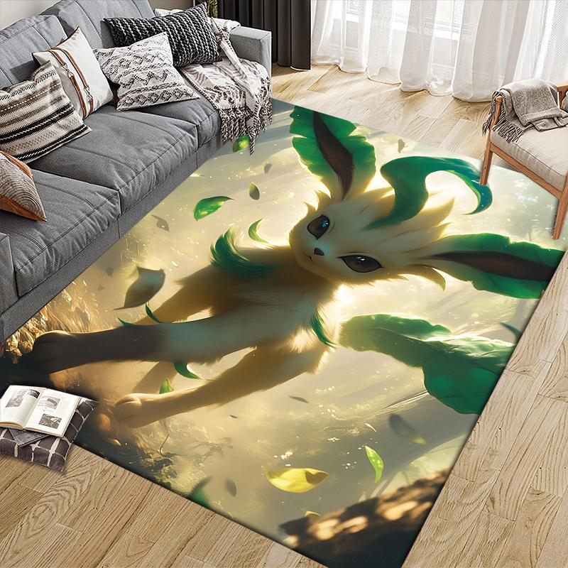 Eevee Square Area Rug, Non-Slip Floor Mat for Bedroom, Perfect Gift for Eevee Fans.chl