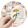 10/30/50/100pcs Bohemian Motivational Phrases Cartoon Stickers Boho Inspirational Quotes Decals Suitcase Phone Diary Sticker Toy
