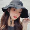 Empty Top Sun Hat for Women  Summer Uv Protection Sun Hat  Large Brim Bows Fisherman Sun Hat