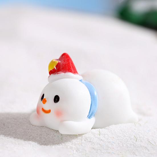 Nützliche Weihnachtsfigur aus Kunstharz, stilvolle, feine Verarbeitung, Sammlerstück