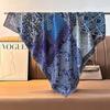Chinese Style Peony Velvet Square Scarf 91 Women's Spring and Autumn Silk Scarf Shawl Two-color Different-faced Scarf Mother Gift