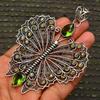 Peridot Gemstone Pendant : 925 Sterling Silver Handmade Jewelry Pendant