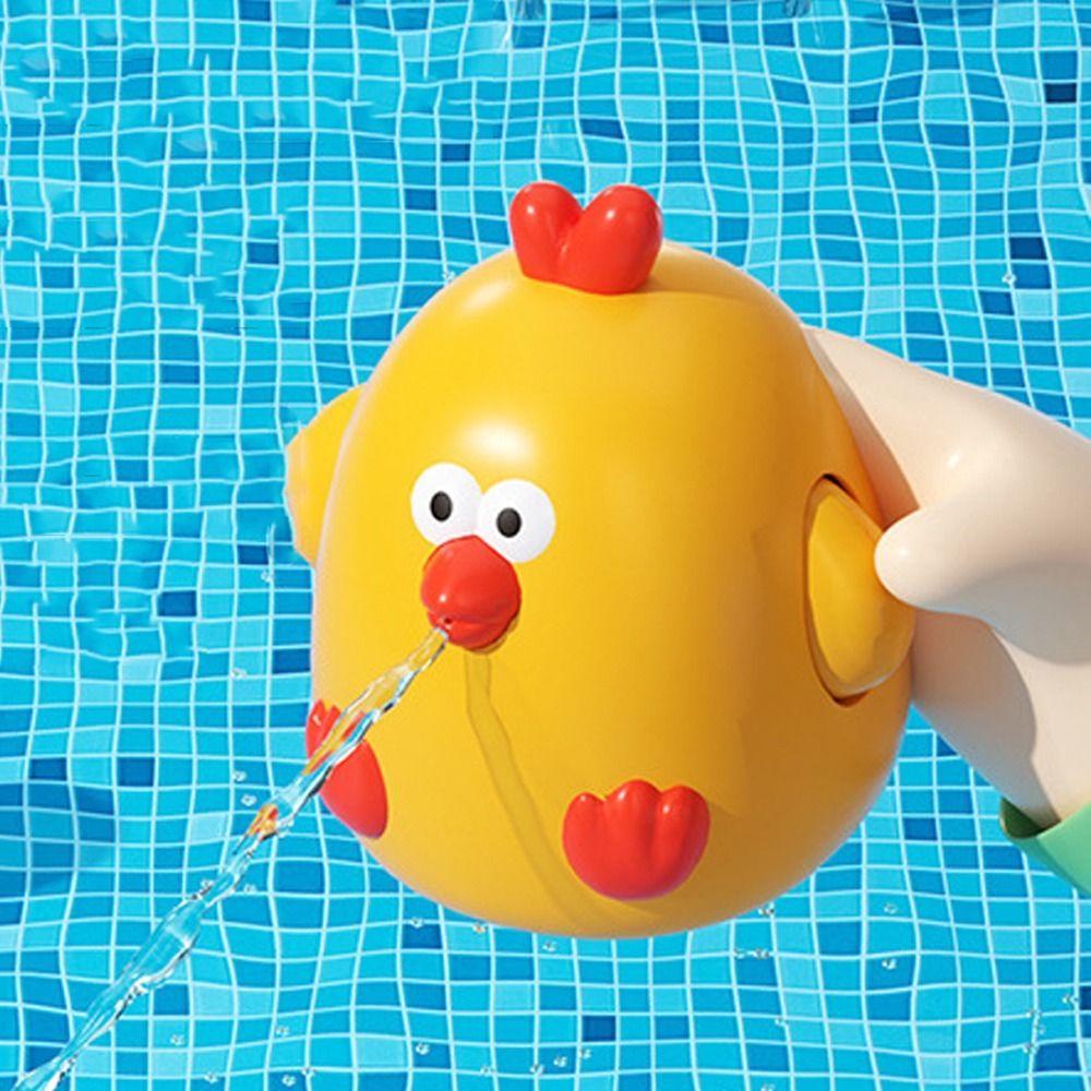 Spray Water Baby Bath Toys Yellow Chicken Swimming Water Toys Water Squirt Toy Summer