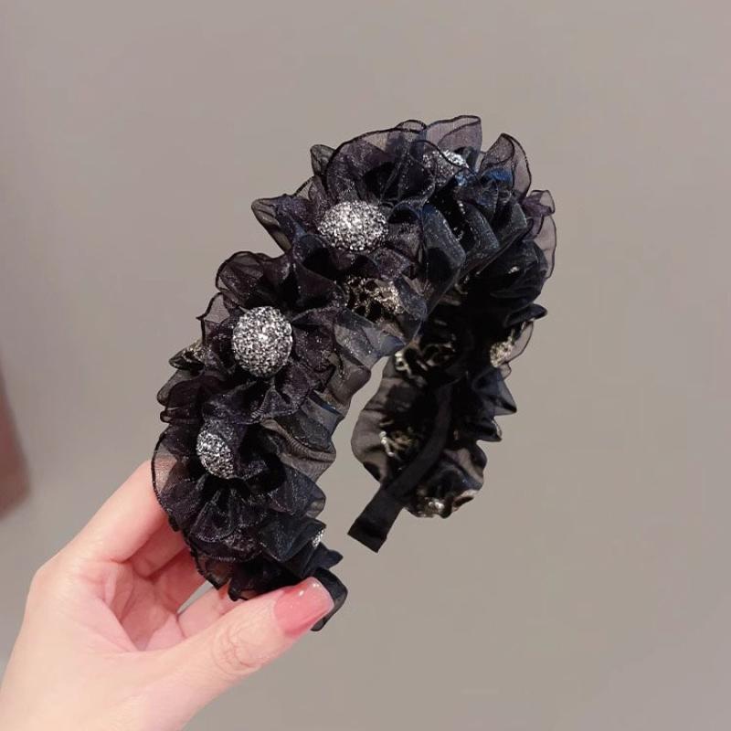 Korea  Bow Hair Hoop Temperament Sweet Wide Brimmed Headband  Versatile Hair Accessories For Girls Gift