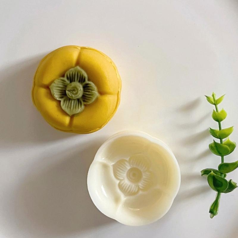 Convenient Green Bean Cake Molding Set Durable Food Grade Silicone Molds Set for Green Bean Cake and Persimmon Designs