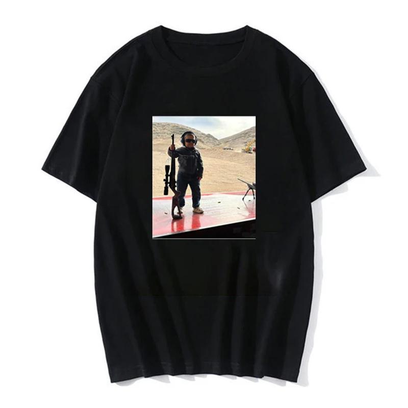 Hasbulla Fighting T Shirt Unisex Russia Classic Mini Khabib Blogger Graphic Tshirts Women Funny Streetwear Tops Tees Shirts