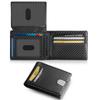Men's Premium Trifold Carbon Fiber Leather Wallet