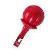 Rolling Ball Cane Tip Hook Style Blind Walking Cane Tip Replacement Accessory Red Round Aluminum Alloy